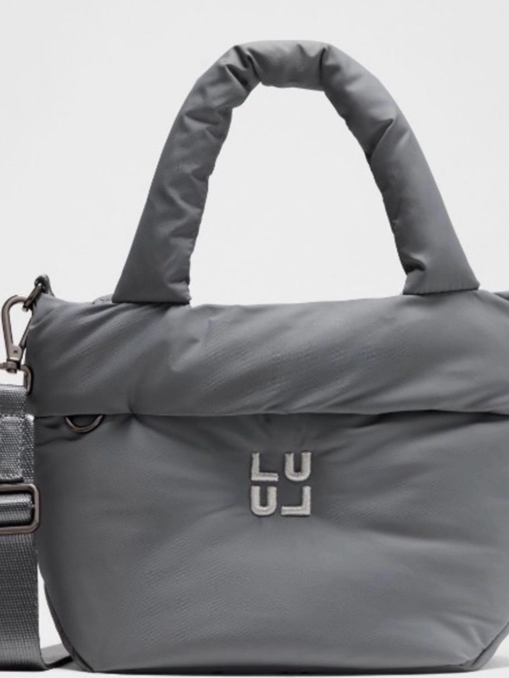 NWT Lululemon $118 SOLD OUT On My Level Tote 3L Grey Gunmetal